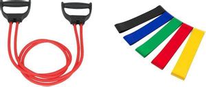 vyas Double Resistance Band Toning Tube Exerciser Fitness Pulling Rope ...