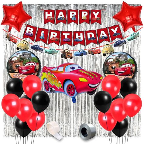 Party Propz Car Theme Decoration for Birthday - 51 Pcs Car Theme ...
