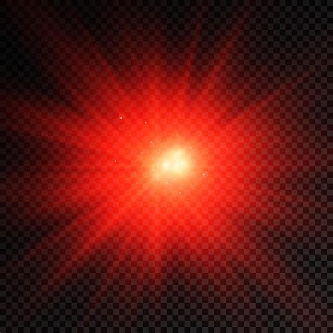 Explosão de luz vermelha brilhante brilho estrela brilhante raios ...