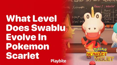What level does Swablu evolve in Pokemon Scarlet? - Playbite
