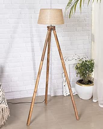 Homesake® Wood Tripod Floor Lamp, Mid Century Standing Lamp, E27 Lamp ...
