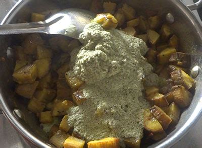 Balekai palya recipe | How to make raw banana fry | Balekayi masale ...