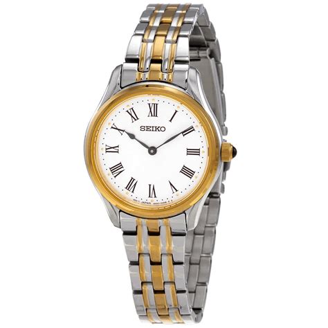 Seiko Ladies Two-tone Quartz Watch with White Dial India | Ubuy