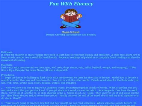 Image result for Fluency Lesson