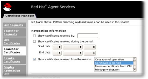 Chapter 6. Revoking certificates and issuing CRLs | Administration ...