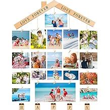 EASTERNSTAR Hanging Photo Frame Display (Wood color) India | Ubuy