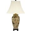 Red Lantern Oriental Furniture 25-in Brown 3-way Table Lamp with Fabric ...