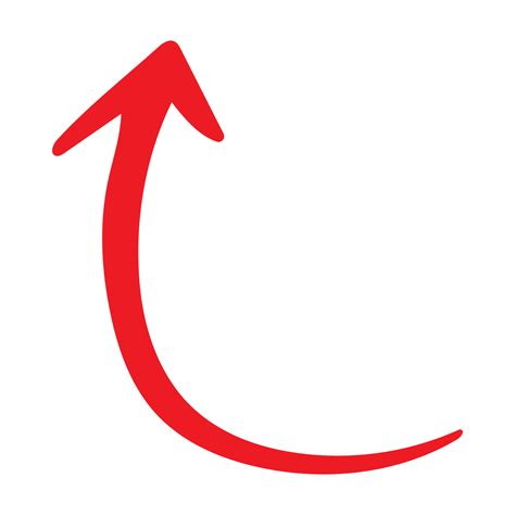 Red Arrow Curve 44857064 PNG
