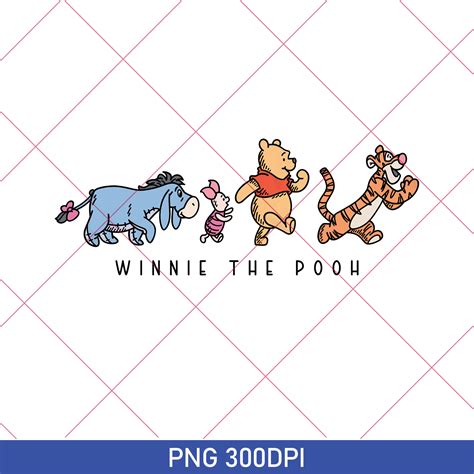 Winnie The Pooh PNG, Vintage Winnie Pooh and Friends PNG, Cl | Inspire ...