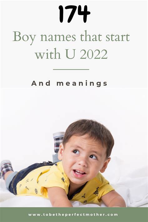 147 boy names that start u and meanings 2022 - Artofit