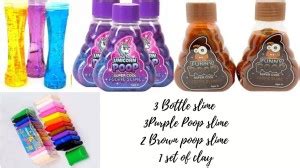 MSK combo 3 bottle slime + 3 unicorn poop slime + 2 brown slime + 12 ...