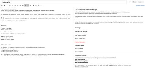 Image result for Azure DevOps Wiki Structure