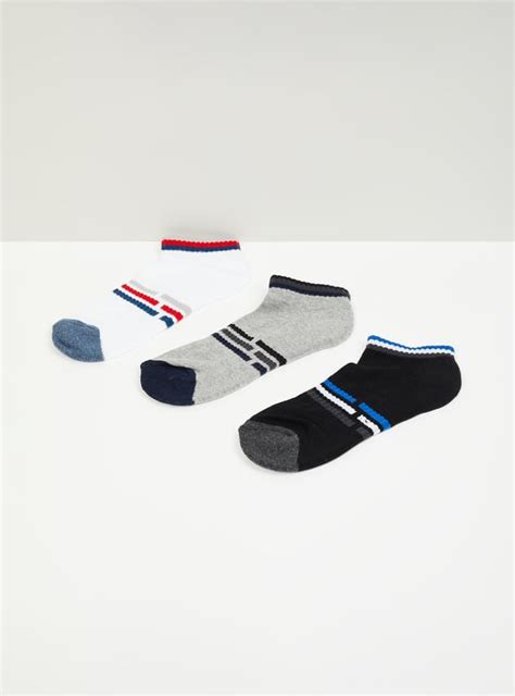 Buy Boys Striped Ankle-Length Socks - Pack of 3 Online at just Rs. 249. ...