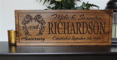 Personalized 50th Wedding Anniversary Gifts