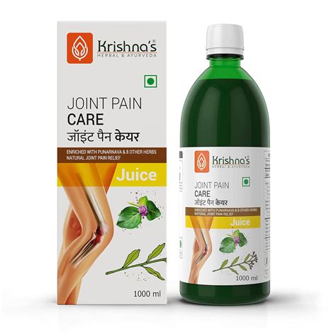 Buy Krishna's Herbal & Ayurveda Joint Pain Care Juice | Natural Pain ...