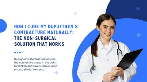 How I Cured My Dupuytren's Contracture Naturally: The Non-Surgical Sol – Dupuy Trencure