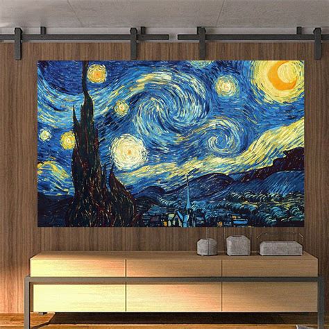 ClassicLiving 'The Starry Night' by Vincent Van Gogh Oil Painting Print on Wrapped Canvas ...