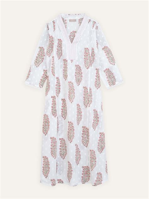Naaz Cotton Block Printed A-Line Kurta