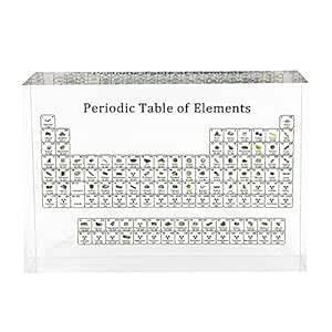 Acrylic Periodic Table Display Kids Teaching Tool Home Decoration ...