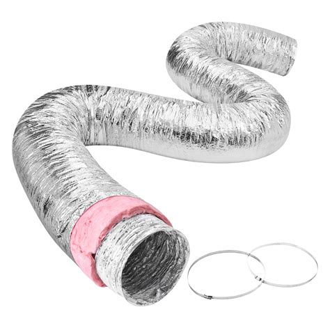 Snapklik.com : VEVOR 8 Inch Insulated Flexible Duct R-6.025 Feet Long
