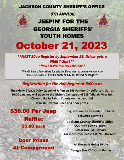 Jackson County 9th Annual Jeepin’ for the Georgia Sheriffs’ Youth Homes ...