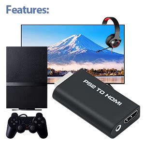 Buy Tobo PS2 to HDMI 480i/480p/576i Audio Video Converter Adapter with ...