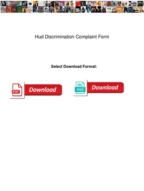 Fillable Online Hud Discrimination Complaint Form. Hud Discrimination ...