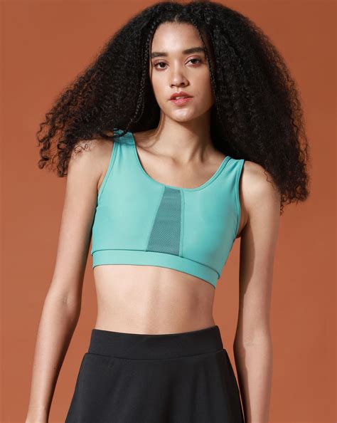 PLAY Blue Cross Back Sports Bra