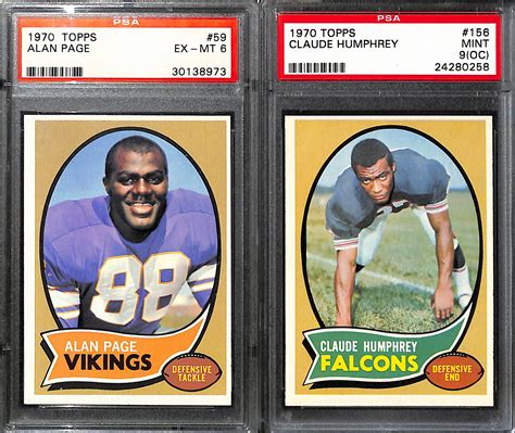 Lot Detail - (5) Graded 1970 Topps Football HOF Rookie Cards - OJ ...