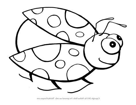 Ladybug Coloring Pages Ladybird Template Colouring Printable Bug ...