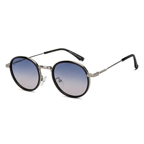 Buy Silver Black Blue Gradient Full Rim Round Vincent Chase MAVERICK 2 ...