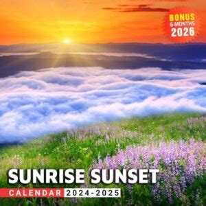 Sunrise Sunset Calendar 2026 - Free Printable Calendar