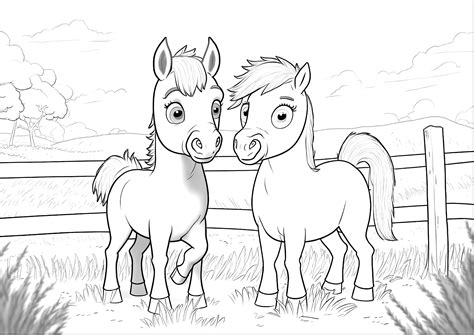 Coloring Pages Horses