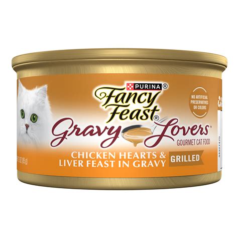 Departments - Purina Cat Fancy Feast Gravy Lovers Chicken Hearts 3oz Can