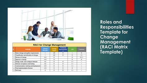 Roles and Responsibilities Template for Change Management (RACI Matrix ...
