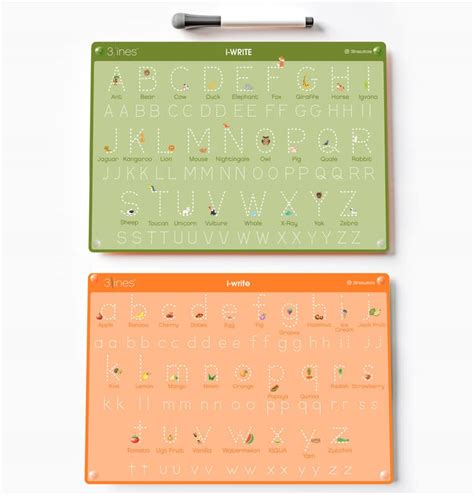 3Lines Alphabets Writing Practice Board Game for Kids|Learning ...