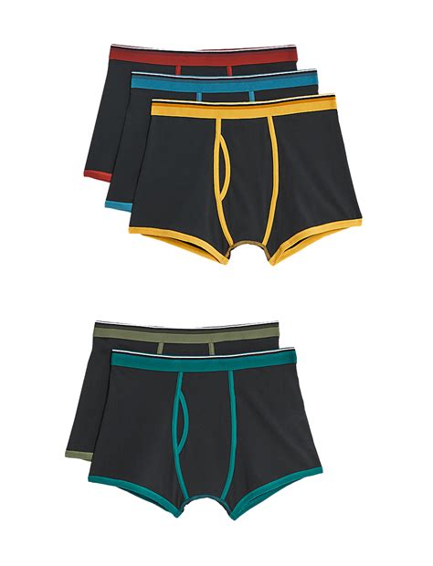 Buy 5pk Cotton Rich Cool & Fresh™ Trunks at Marks & Spencer