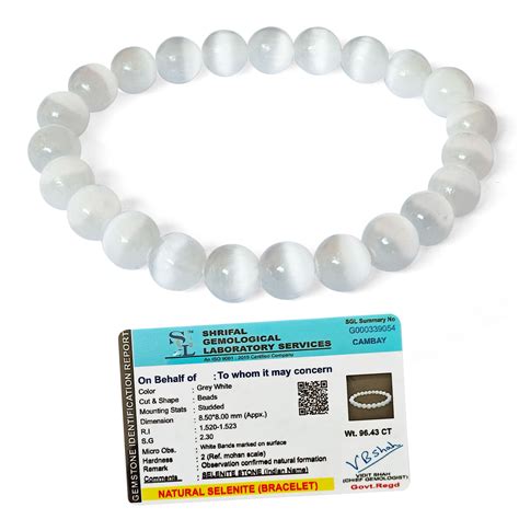 Buy Original Selenite Crystal Bracelet with Certificate – SOLAVA WORLD