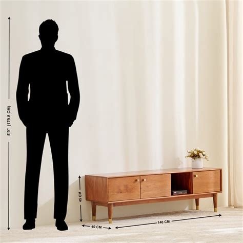 Buy Amanda Acacia Wood TV Unit - Brown from Home Centre at just INR 24999.0