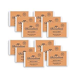 Buy DEVOTION RICE & NICE Natural Bath Soap Pack of 12 Online at Low ...