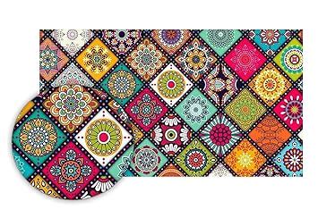 Buy Weavers Villa PVC Printed Placemats Table Mat for Dining Table Home ...