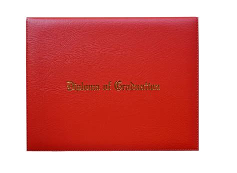 Certificate Cover Imprinted "Diploma of Graduation" Faux-Leather ...