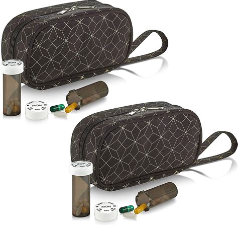 MEDca Pill Case, Pill Bottle Organizers - (Pack of 2) Weekly and Daily ...