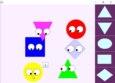 Create Shapes in Java 的图像结果