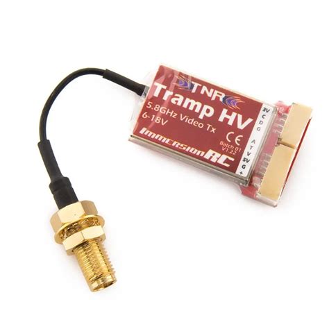 Immersionrc tramp hv vtx 5.8ghz 40ch 1mw-600mw fpv transmitter sma ...