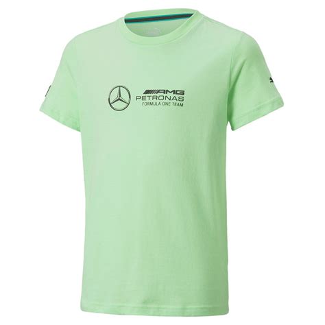 Buy Puma Mercedes AMG Petronas Motorsports F1 Logo Unisex Kids Green T ...