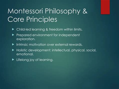 Montessori Education Insights | Montessori School of Downtown | PPTX