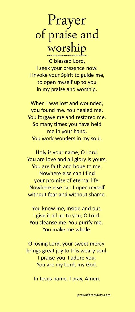 Prayer Praise And Worship The Lord's Prayer Song And Lyrics By