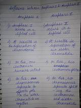 what is difference between anaphase 1 and anaphase 2 in meiosis ...