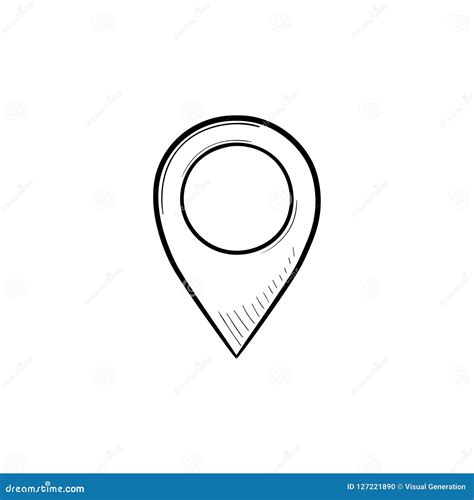 Location Pin Drawing 的图像结果